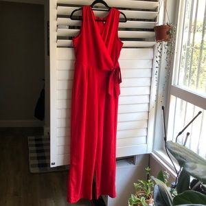Emma & Michelle Red Jumpsuit